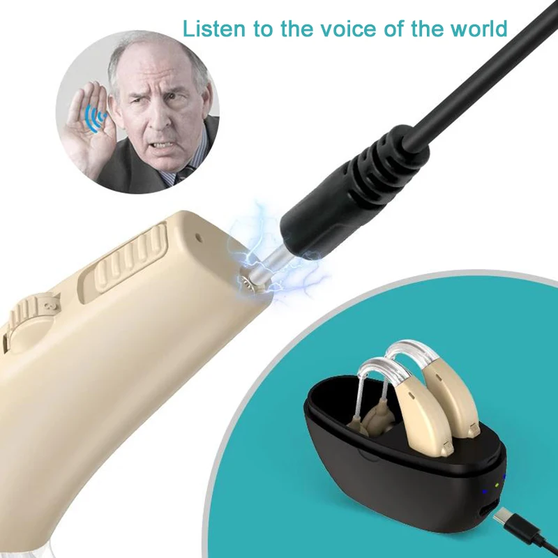 Noise Cancelling Elderly Earphones With Charging Compartment, Portable And Durable, Wireless Rechargeable Ear Hanging Earphones
Noise Cancelling Elderly Earphones With Charging Compartment, Portable And Durable, Wireless Rechargeable Ear Hanging Earphones