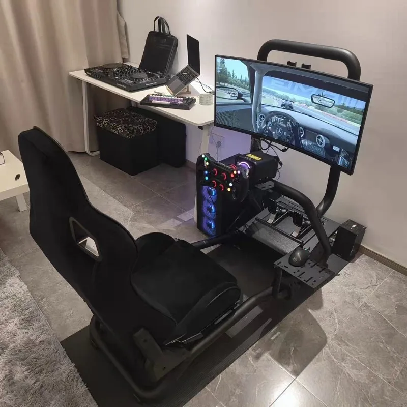 Emulator seat bracket game steering wheel bracket with hand row gear
Emulator seat bracket game steering wheel bracket with hand row gear