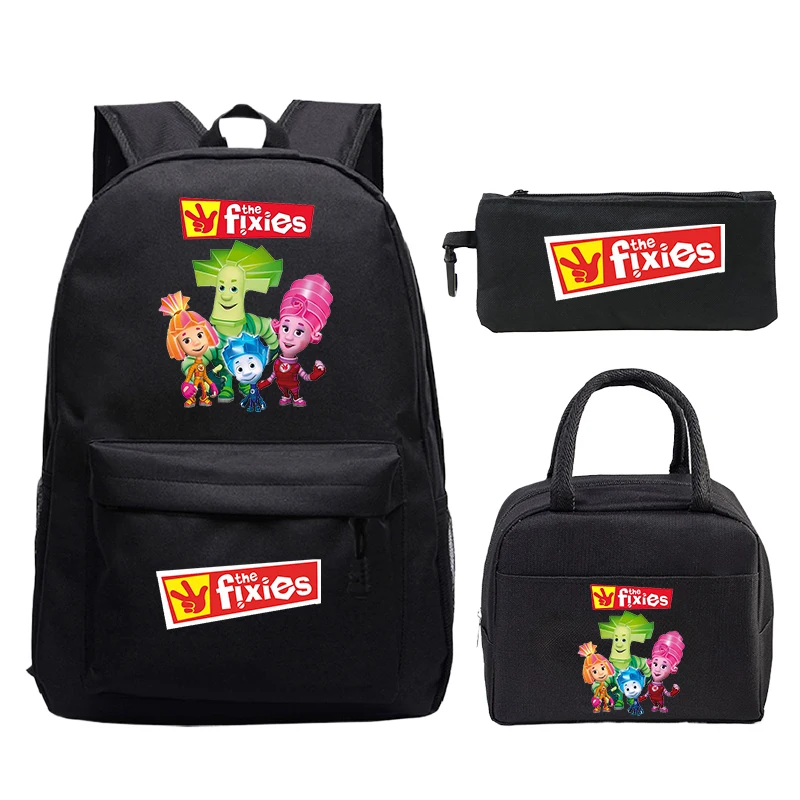 3pcs The Fixies Printed Backpack Lunch Bag Pen Bag Lightweight Boys Girls School Bags Cartoon Child Backpack Back To School Gift
3pcs The Fixies Printed Backpack Lunch Bag Pen Bag Lightweight Boys Girls School Bags Cartoon Child Backpack Back To School Gift