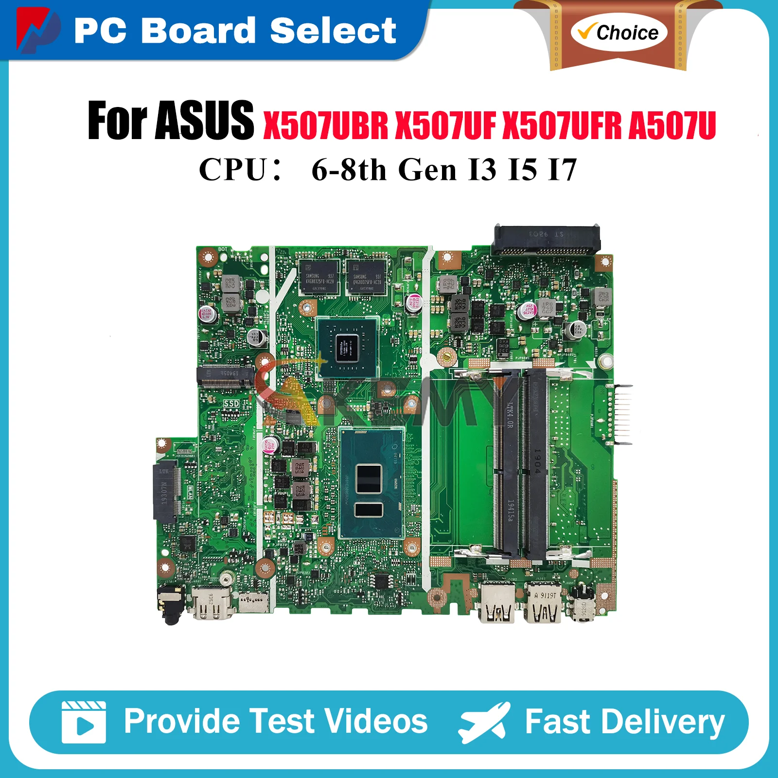 X507UBR Материнская плата для ноутбука ASUS X507UB A507U X507UF R507U X507UFR Y5000U F507U X507UAR X507UBR X507U Материнская плата I3 I5 I7 CPU
X507UBR Материнская плата для ноутбука ASUS X507UB A507U X507UF R507U X507UFR Y5000U F507U X507UAR X507UBR X507U Материнская плата I3 I5 I7 CPU
