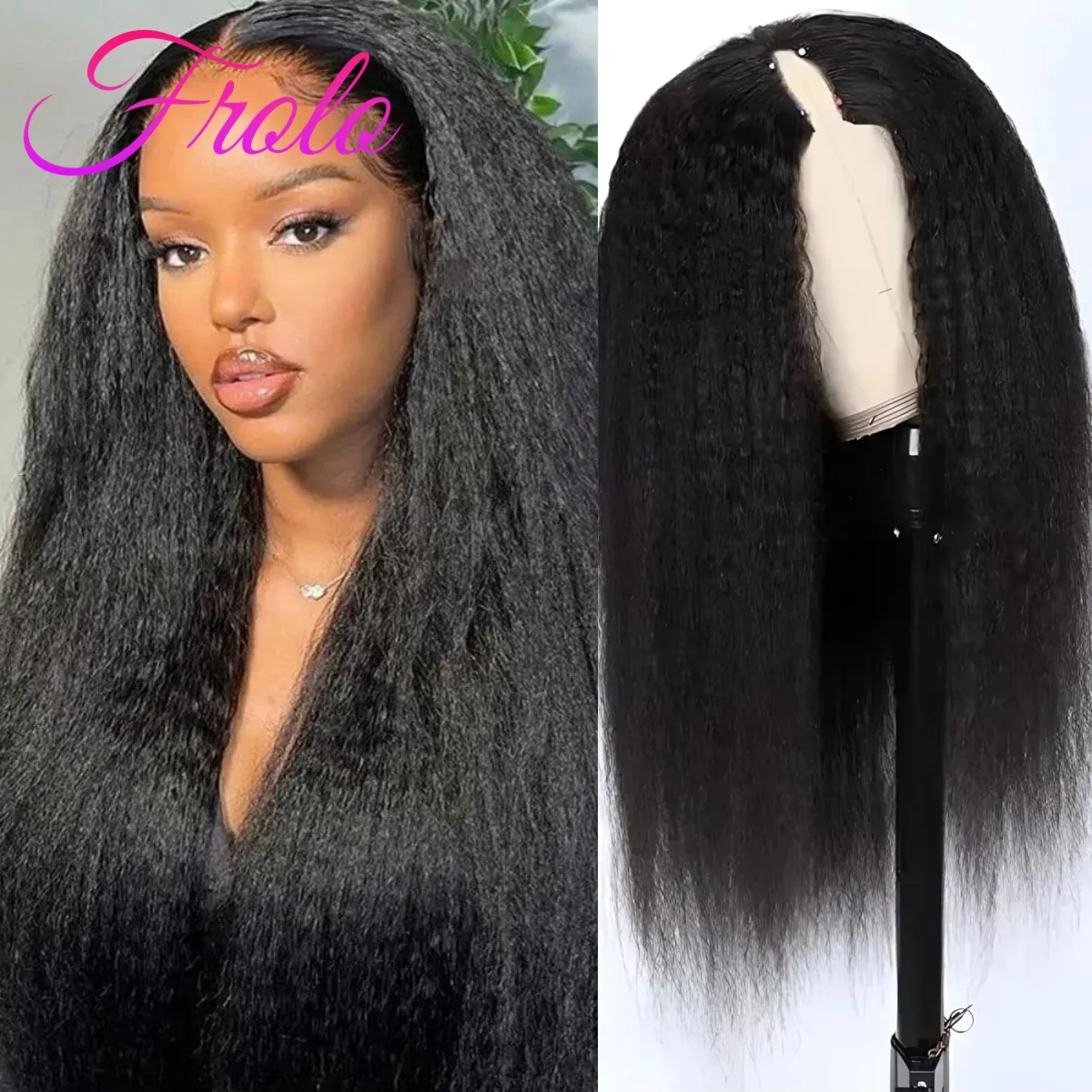 210% Density V Part Kinky Straight Human Hair Wig 30 38 Inch Glueless U Part Easy to Wear And Style Kinky Straight Wigs 210% Density
210% Density V Part Kinky Straight Human Hair Wig 30 38 Inch Glueless U Part Easy to Wear And Style Kinky Straight Wigs 210% Density