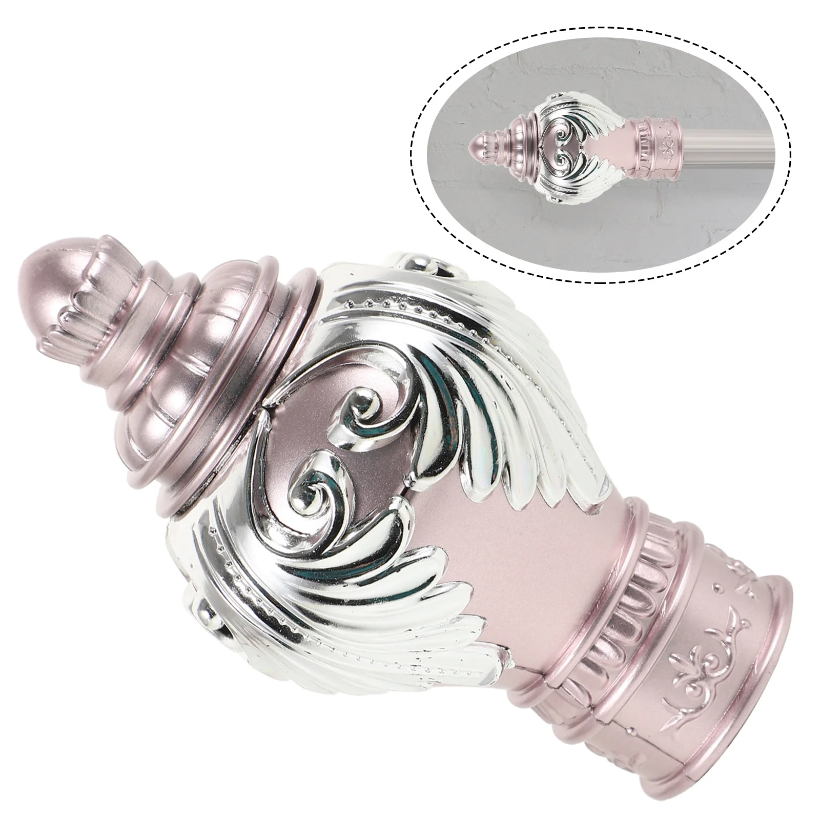 Finials Decorative End Caps For Rods Tool-Free Installation Home Hotel Decoration Accessories For Poles Decoration
Finials Decorative End Caps For Rods Tool-Free Installation Home Hotel Decoration Accessories For Poles Decoration