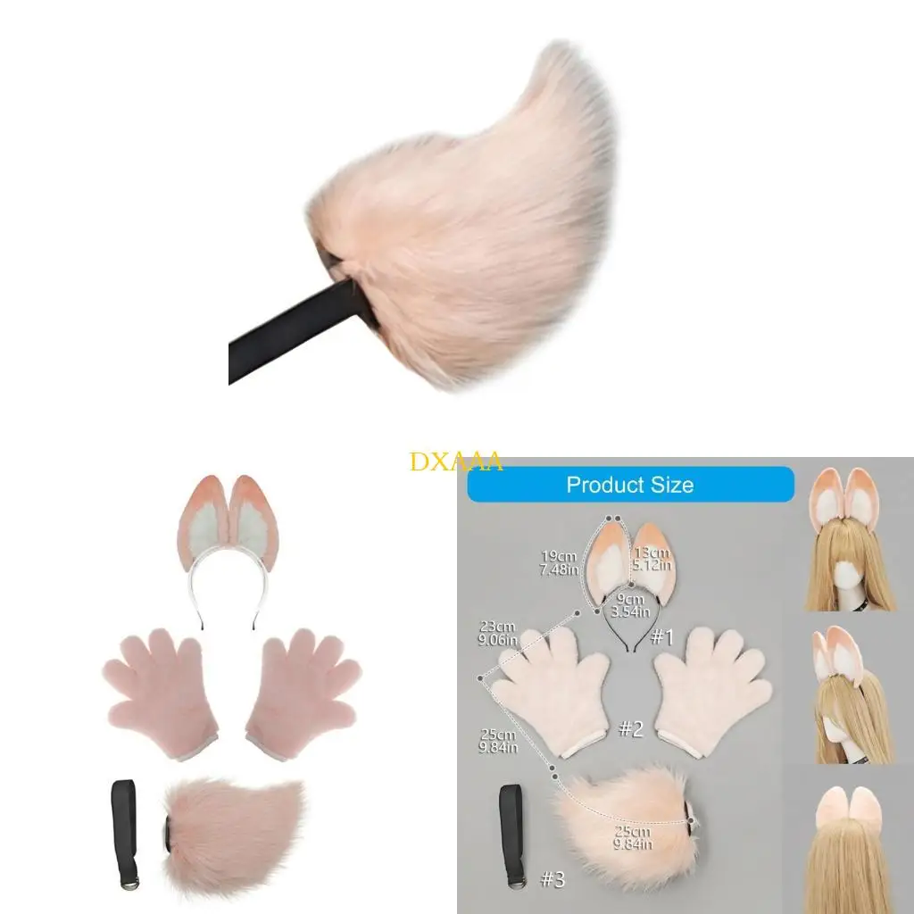 DXAA Bunnies Costume Animal Cosplay Costume Bunnies Ear Headband Bunnies Tail Glove
DXAA Bunnies Costume Animal Cosplay Costume Bunnies Ear Headband Bunnies Tail Glove