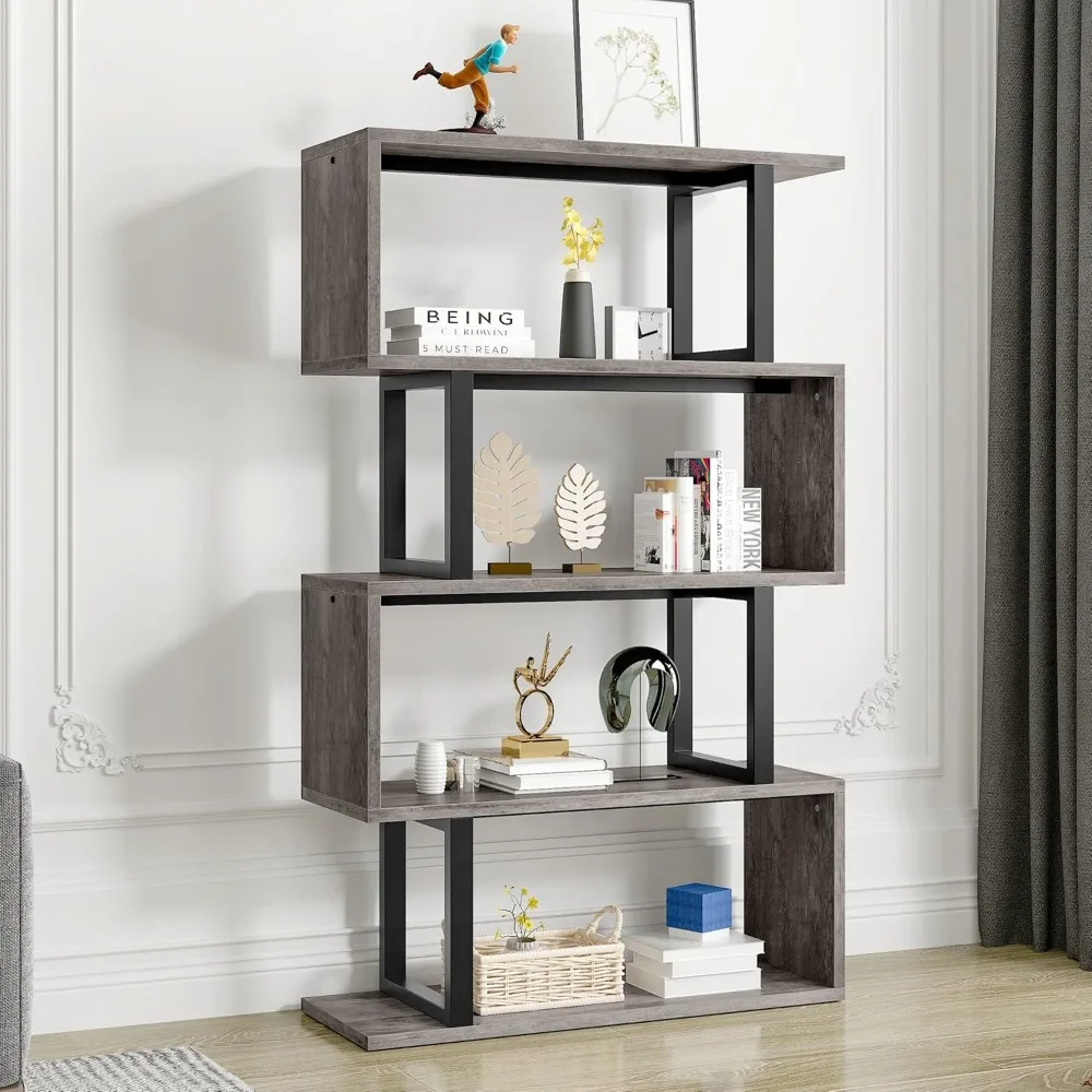 BBookshelves and Bookcase, Industrial Freestanding Multifunctional Decorative Storage Shelving for Living Room Home Office
BBookshelves and Bookcase, Industrial Freestanding Multifunctional Decorative Storage Shelving for Living Room Home Office