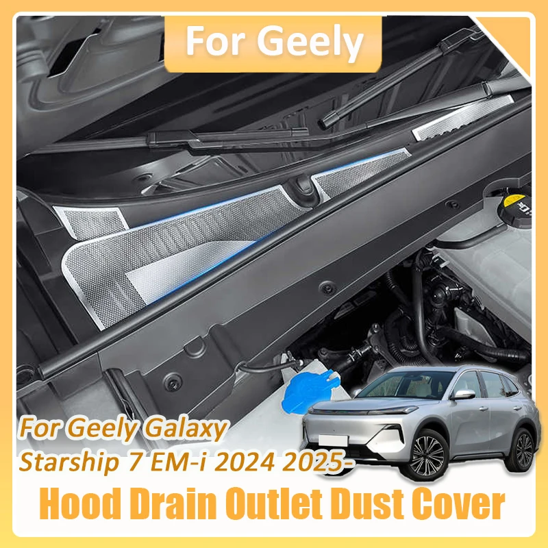 For Geely Galaxy Starship 7 EM-i 2024 2025 Hood Drain Outlet Dust Cover Anti Insect Cover Clogging Prevention Protection Kit
For Geely Galaxy Starship 7 EM-i 2024 2025 Hood Drain Outlet Dust Cover Anti Insect Cover Clogging Prevention Protection Kit