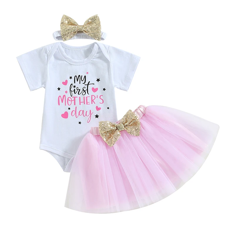 Toddler Baby Girl 3Pcs Costumes Set Newborn Baby Girl Short Sleeved Romper + Mesh Tulle Skirt With Headband Infant Girl Set
Toddler Baby Girl 3Pcs Costumes Set Newborn Baby Girl Short Sleeved Romper + Mesh Tulle Skirt With Headband Infant Girl Set