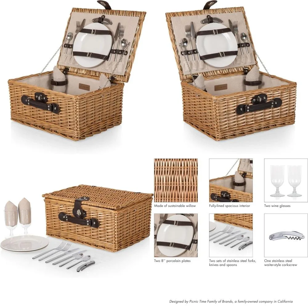picnic time classic picnic basket for 2, romantic picnic for 2, wicker
picnic time classic picnic basket for 2, romantic picnic for 2, wicker
