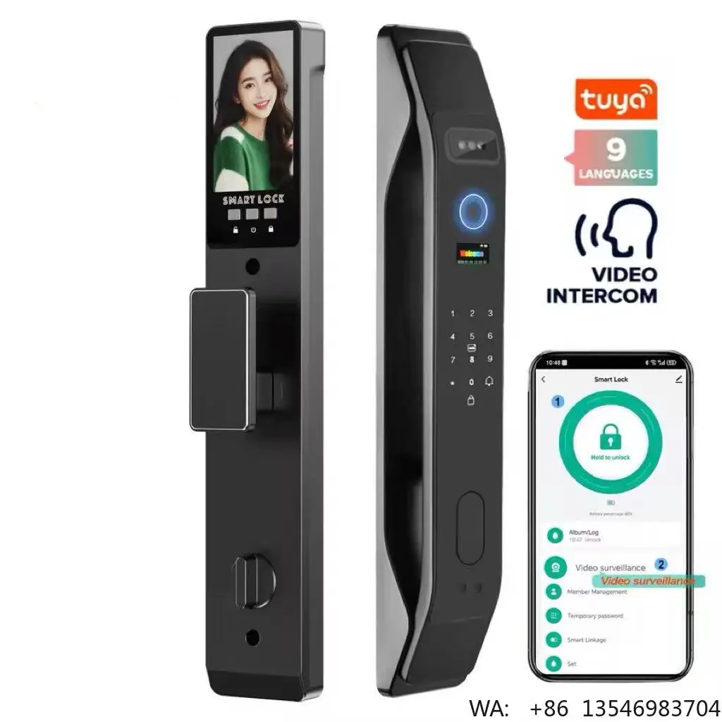 Palm Tuya Door Lock Wifi Fingerprint Fully Automatic Intelligent Camera Zigbee Smartlock Smart Door Lock
Palm Tuya Door Lock Wifi Fingerprint Fully Automatic Intelligent Camera Zigbee Smartlock Smart Door Lock