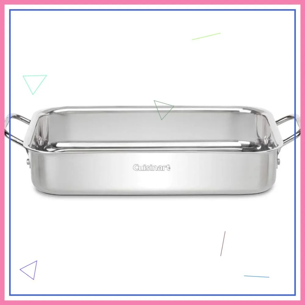 Stainless Steel Lasagna Pan, 13.5-Inch Non-Stick Bakeware for Oven & Dishwasher Safe
Stainless Steel Lasagna Pan, 13.5-Inch Non-Stick Bakeware for Oven & Dishwasher Safe
