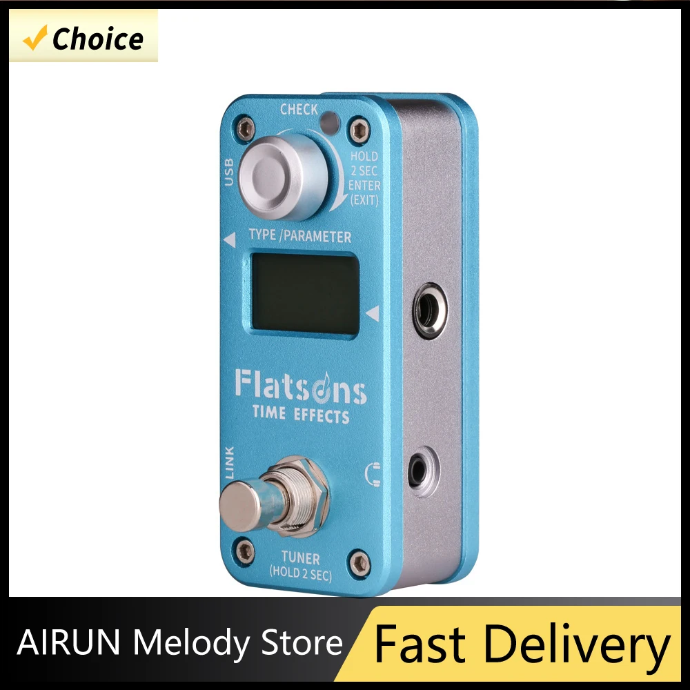 FLATSONS FTE2 Electric Guitar Effect Pedal Time Effect Pedal True Bypass Built-in Delay Reverb Tuning Guitar Parts Durable
FLATSONS FTE2 Electric Guitar Effect Pedal Time Effect Pedal True Bypass Built-in Delay Reverb Tuning Guitar Parts Durable