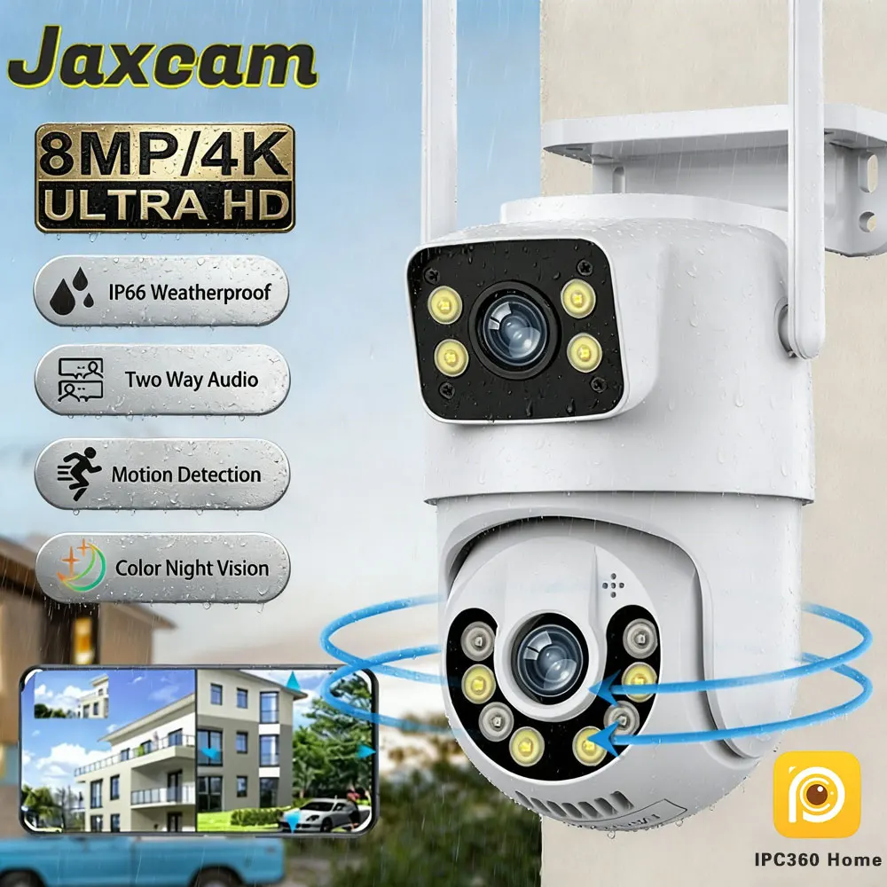 IPC360 Home Outdoor Security IP Camera 4K 8MP HD Dual Lens External Wifi PTZ Camera Auto Tracking Street Surveillance Camera
IPC360 Home Outdoor Security IP Camera 4K 8MP HD Dual Lens External Wifi PTZ Camera Auto Tracking Street Surveillance Camera