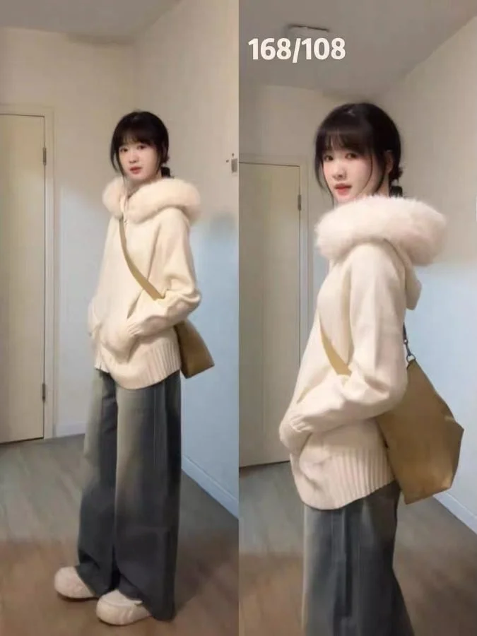 Корейский мягкий уютный вязаный кардиган с капюшоном для женщин, новый зимний повседневный универсальный свитер-жакет
Корейский мягкий уютный вязаный кардиган с капюшоном для женщин, новый зимний повседневный универсальный свитер-жакет