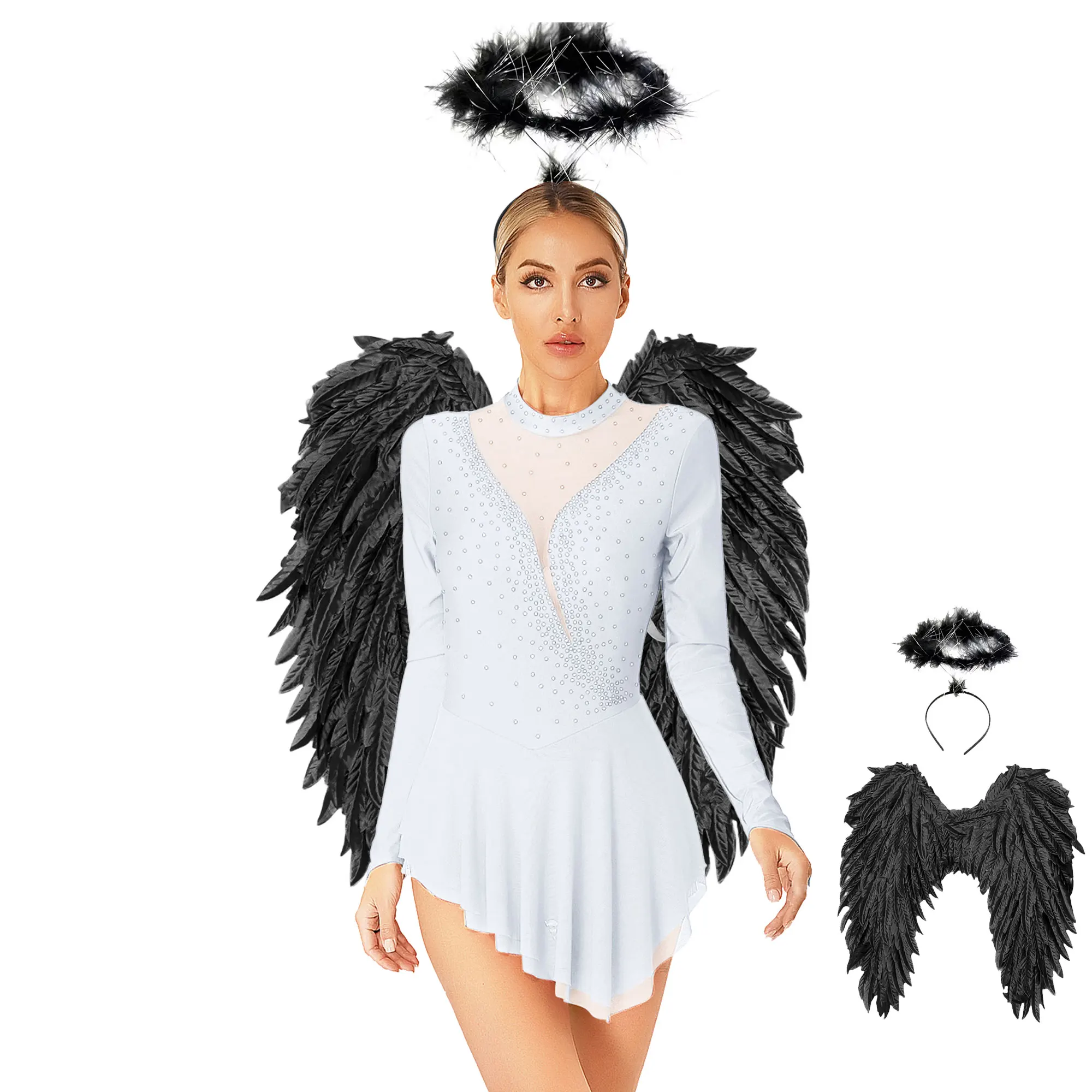 Teen Artificial 3D Angel Wing Halloween Theme Party Cosplay Costume Princes Angel Dress for Men Women Animate Feather Angel Wing
Teen Artificial 3D Angel Wing Halloween Theme Party Cosplay Costume Princes Angel Dress for Men Women Animate Feather Angel Wing