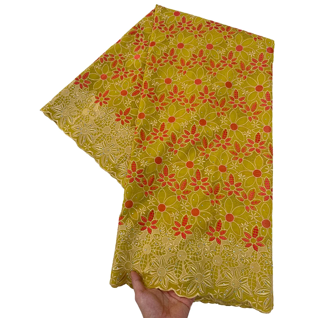 PGC Swiss Voile Cotton Lace Fabric High Quality 5 Yards Embroidered 2026 African Cotton Lace Fabric Nigerian Dress for Sew
PGC Swiss Voile Cotton Lace Fabric High Quality 5 Yards Embroidered 2026 African Cotton Lace Fabric Nigerian Dress for Sew
