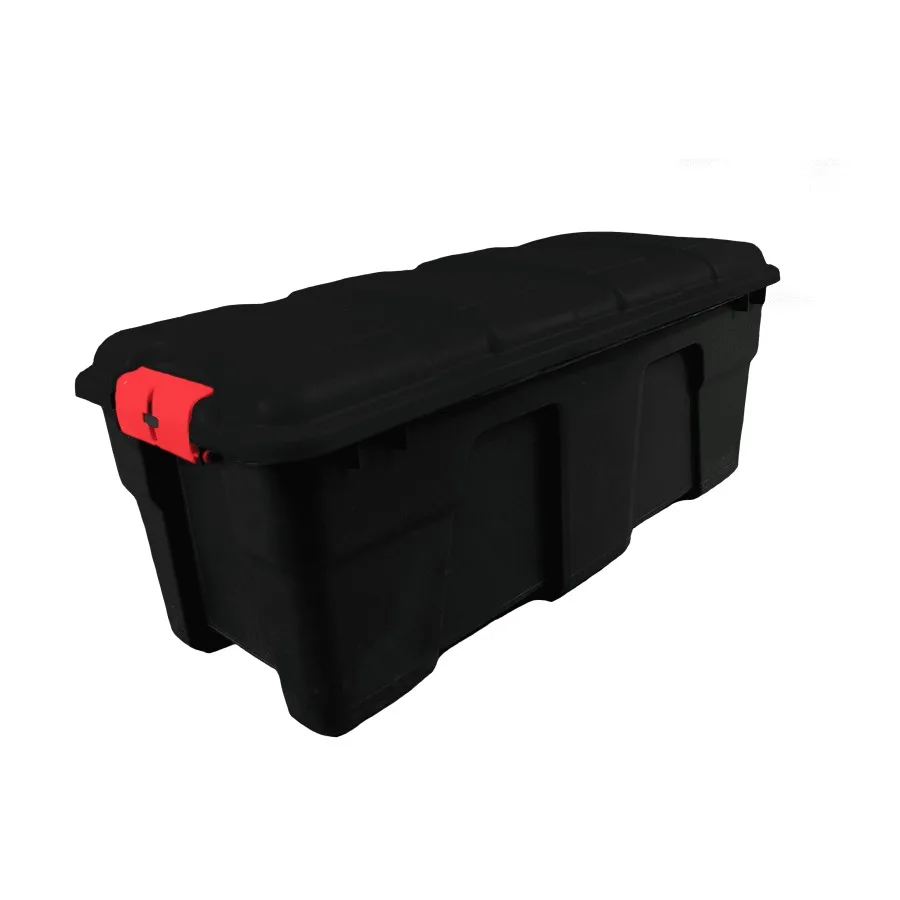 Heavy Duty Storage Footlocker for Home Garage Dorm Use, Durable Plastic Black 17 Gallon with Reinforced Lid and Smooth-Slide Ha
Heavy Duty Storage Footlocker for Home Garage Dorm Use, Durable Plastic Black 17 Gallon with Reinforced Lid and Smooth-Slide Ha