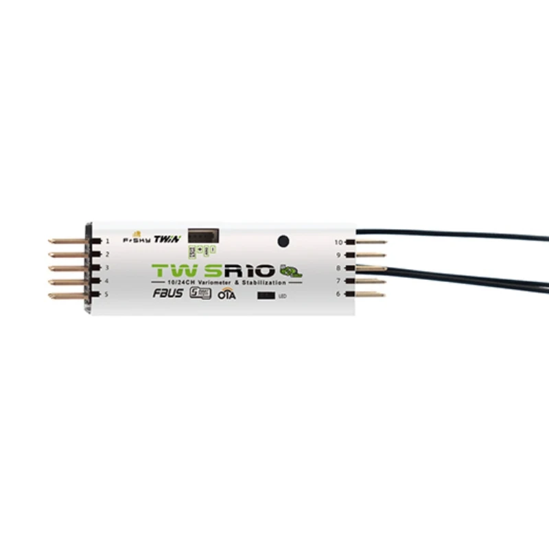FrSky TW R10 / TW SR10 Receiver Dual 2.4G Frequency Band Self Stabilizing Receiver for 10 channel RC Fixed wing Airplane
FrSky TW R10 / TW SR10 Receiver Dual 2.4G Frequency Band Self Stabilizing Receiver for 10 channel RC Fixed wing Airplane