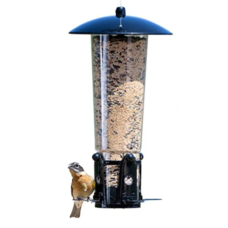 Squirrel-Be-Gone Max Large Wild Bird Feeder with Flexports - Squirrel Proof Bird Feeder with Weight-Activated Perches - 3 lb Se
Squirrel-Be-Gone Max Large Wild Bird Feeder with Flexports - Squirrel Proof Bird Feeder with Weight-Activated Perches - 3 lb Se