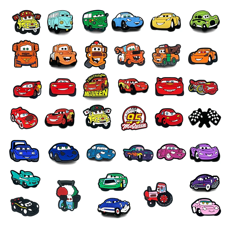 Disney Cars film 10-100pcs Shoe Charms Garden Shoe Accessories Buckle Fit Clogs Decaration Sandals Decorate Men Women Xmas Gifts 
Disney Cars film 10-100pcs Shoe Charms Garden Shoe Accessories Buckle Fit Clogs Decaration Sandals Decorate Men Women Xmas Gifts