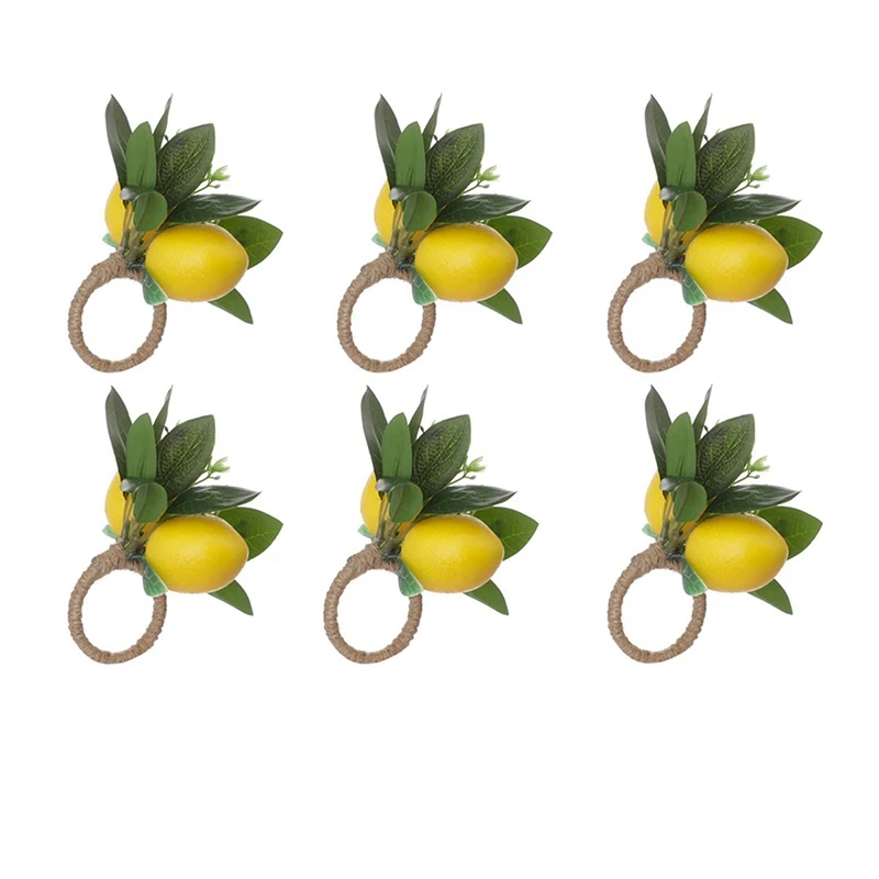 LJL-Lemon Napkin Rings Set Of 12 Lemon Vine Leaf Napkin Holders For Dining Table Decor Banquet Wedding Birthday Christmas B
LJL-Lemon Napkin Rings Set Of 12 Lemon Vine Leaf Napkin Holders For Dining Table Decor Banquet Wedding Birthday Christmas B