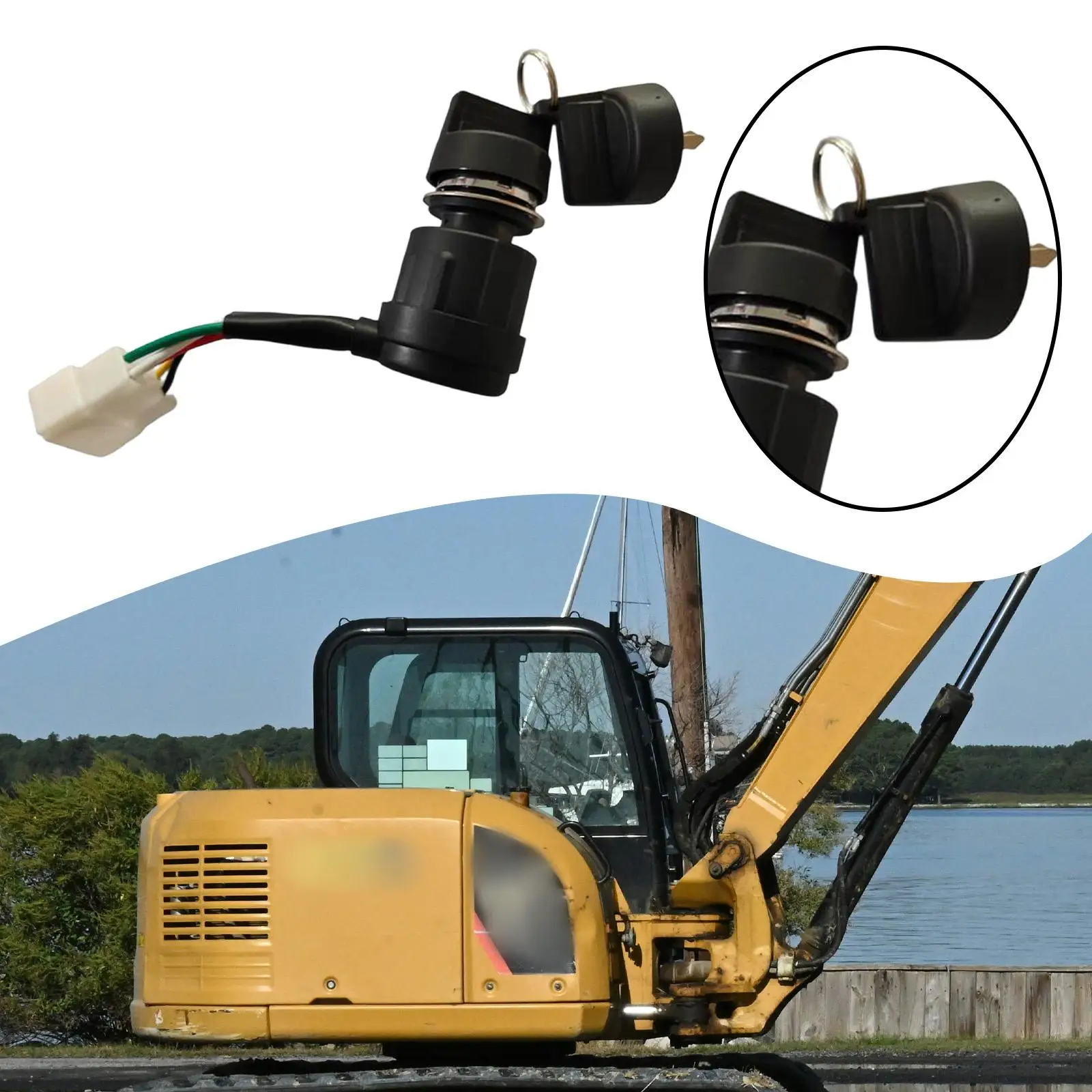 Small Excavators Ignition Start Key Switch Replaces Ignition Starter Switch
Small Excavators Ignition Start Key Switch Replaces Ignition Starter Switch