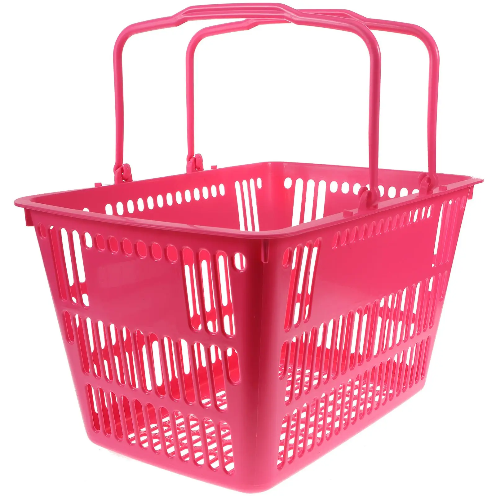 Pink Medium Size Thickened Plastic Shopping Basket for Supermarket Grocery Storage Baskets Handheld Sundries Hollow Small
Pink Medium Size Thickened Plastic Shopping Basket for Supermarket Grocery Storage Baskets Handheld Sundries Hollow Small