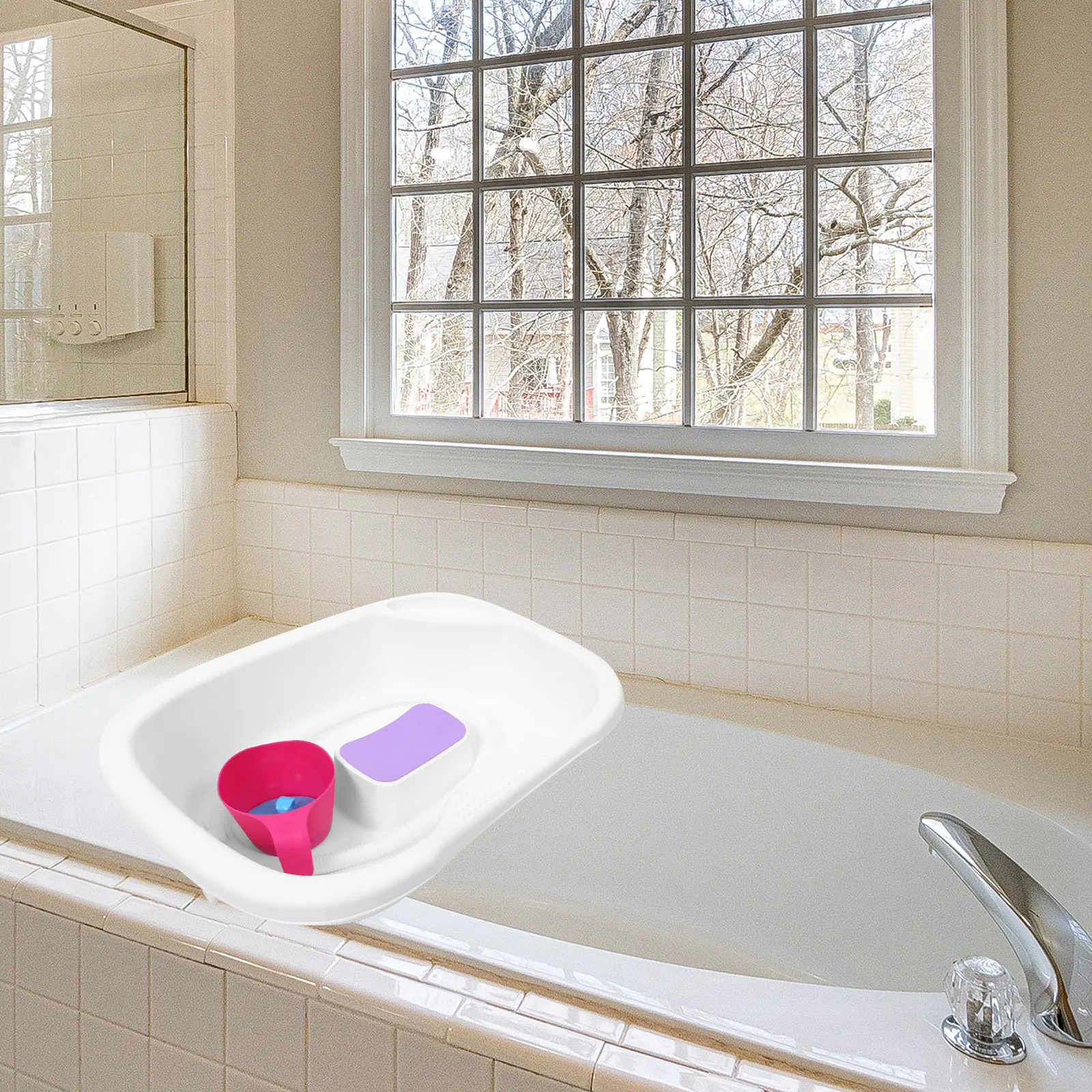1Set Portable Shampoo Basin for Bedridden Elderly Pregnant Women Hair Washing At Home Comfortable Neck Support Large Capacity
1Set Portable Shampoo Basin for Bedridden Elderly Pregnant Women Hair Washing At Home Comfortable Neck Support Large Capacity