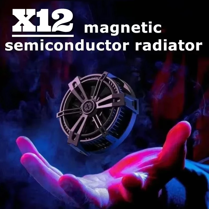 X12 ABS Aluminum Alloy Magnetic Semiconductor Cooling Fan Radiator for IPhone Android Mobile Phone/Tablet Universal Game Cooler
X12 ABS Aluminum Alloy Magnetic Semiconductor Cooling Fan Radiator for IPhone Android Mobile Phone/Tablet Universal Game Cooler