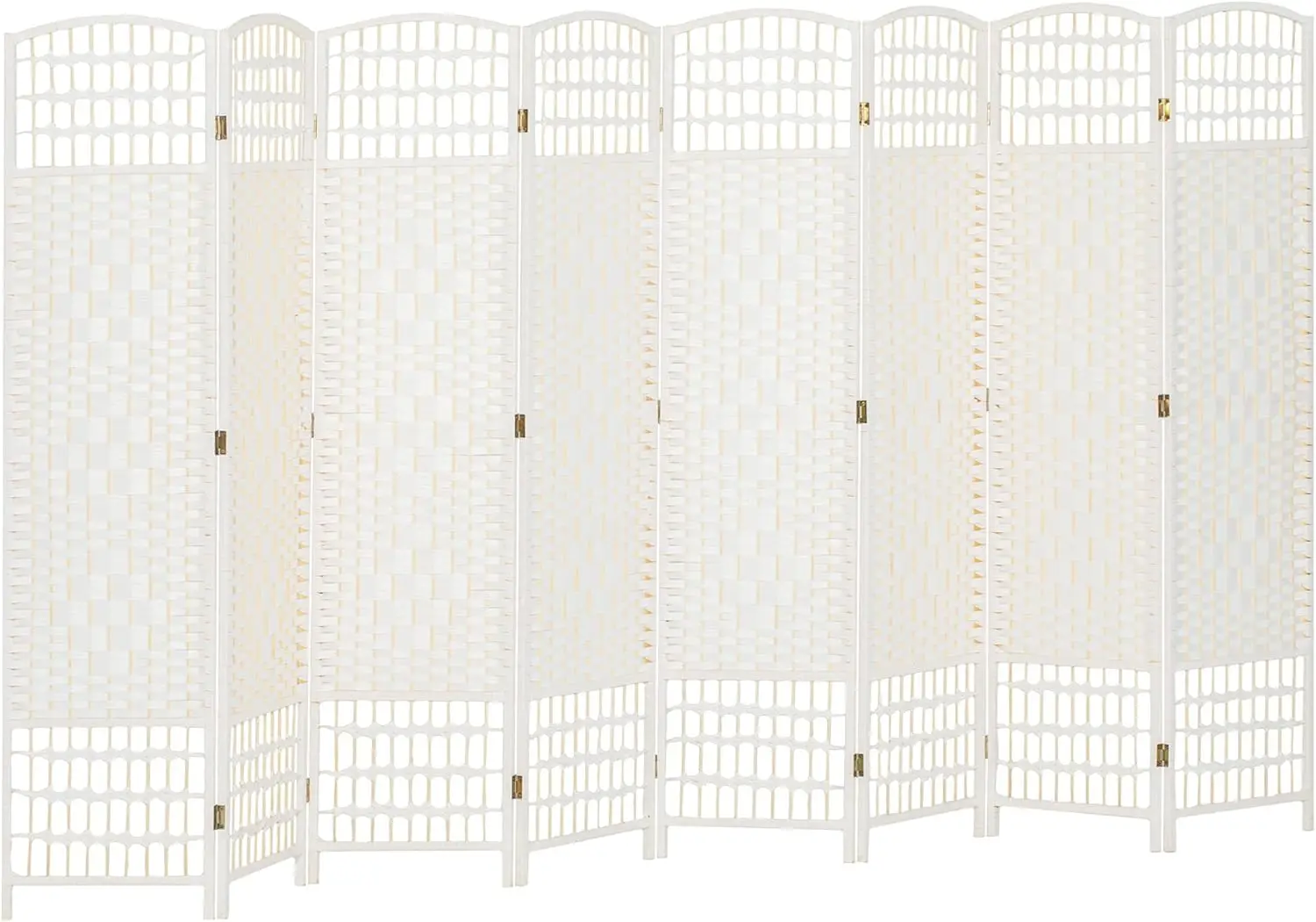 8 Panel Room Divider, Folding Privacy Screen, 5.6' Room Separator, Wave Fiber Freestanding Partition Wall Divider, White
8 Panel Room Divider, Folding Privacy Screen, 5.6' Room Separator, Wave Fiber Freestanding Partition Wall Divider, White