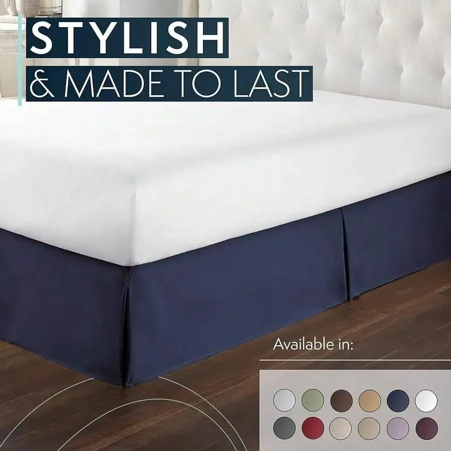 Microfiber Bed Skirt With Pleated Design 14 Inch Drop Wrinkle Fade Resistant King Size
Microfiber Bed Skirt With Pleated Design 14 Inch Drop Wrinkle Fade Resistant King Size