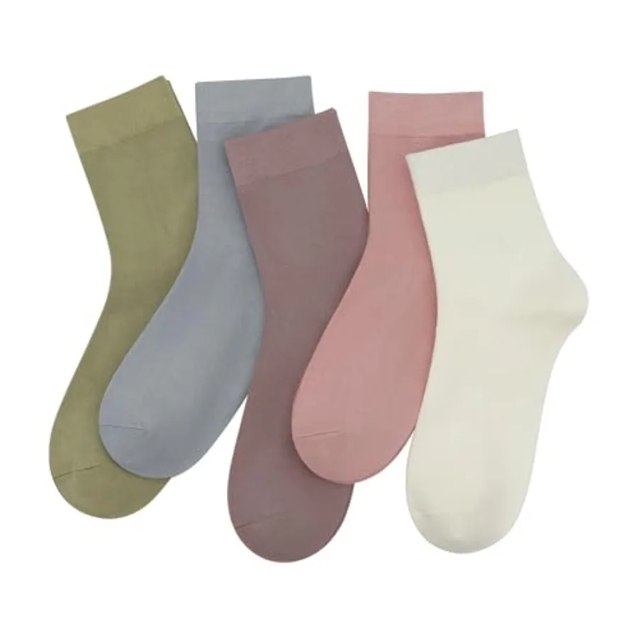 SERISIMPLE Women Thin Viscose Bamboo Socks Crew Lightweight Above Ankle Casual Dress Sock For Ladies Bootie Trouser 5 Pairs
SERISIMPLE Women Thin Viscose Bamboo Socks Crew Lightweight Above Ankle Casual Dress Sock For Ladies Bootie Trouser 5 Pairs