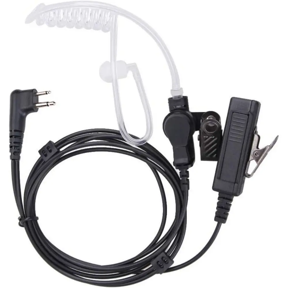 with Mic PTT 2 Way Radio Headset 2 Pin Surveillance Earpiece Acoustic Tube FBI Security for Motorola CP200 GP2000
with Mic PTT 2 Way Radio Headset 2 Pin Surveillance Earpiece Acoustic Tube FBI Security for Motorola CP200 GP2000