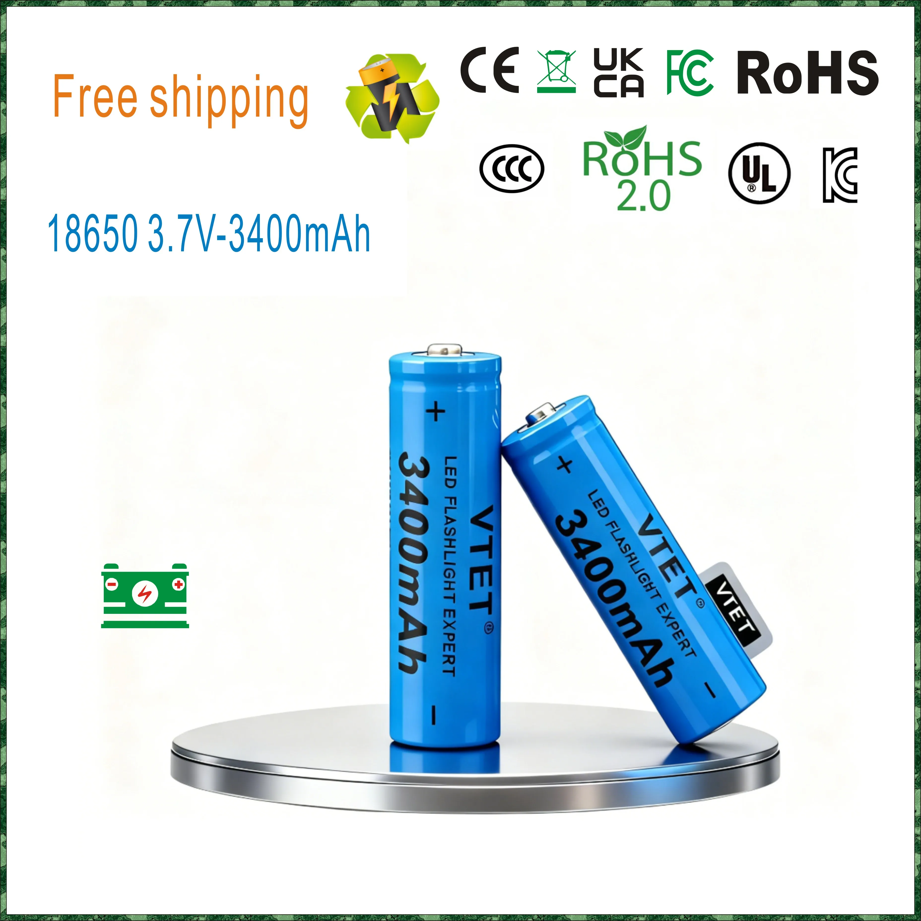 Новый 3,7 В 3400 мАч 18650 литий-ионный аккумулятор для фонарика, вентилятор, игрушечная батарея, высококачественная батарея для инструментов большой емкости A-класса
Новый 3,7 В 3400 мАч 18650 литий-ионный аккумулятор для фонарика, вентилятор, игрушечная батарея, высококачественная батарея для инструментов большой емкости A-класса