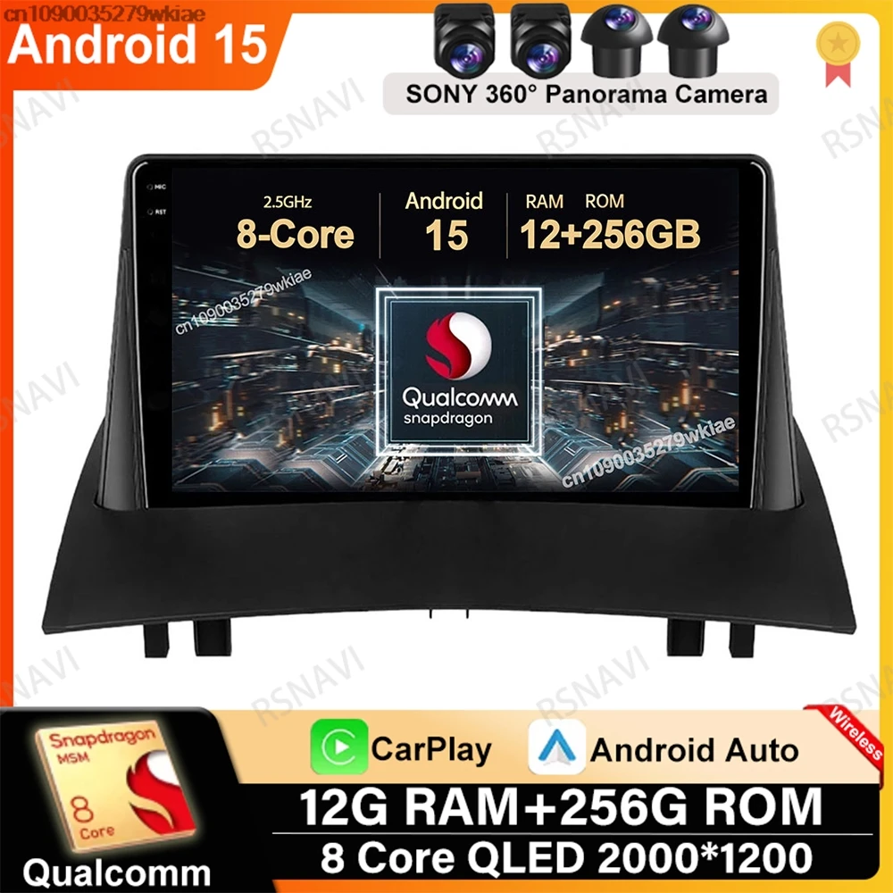 Andoird 15 Car Radio For Renault Megane 2 2002-2009 Wireless Carplay Auto DVD 5G WIFI Navigation Autoradio Head Unit Stereo BT
Andoird 15 Car Radio For Renault Megane 2 2002-2009 Wireless Carplay Auto DVD 5G WIFI Navigation Autoradio Head Unit Stereo BT