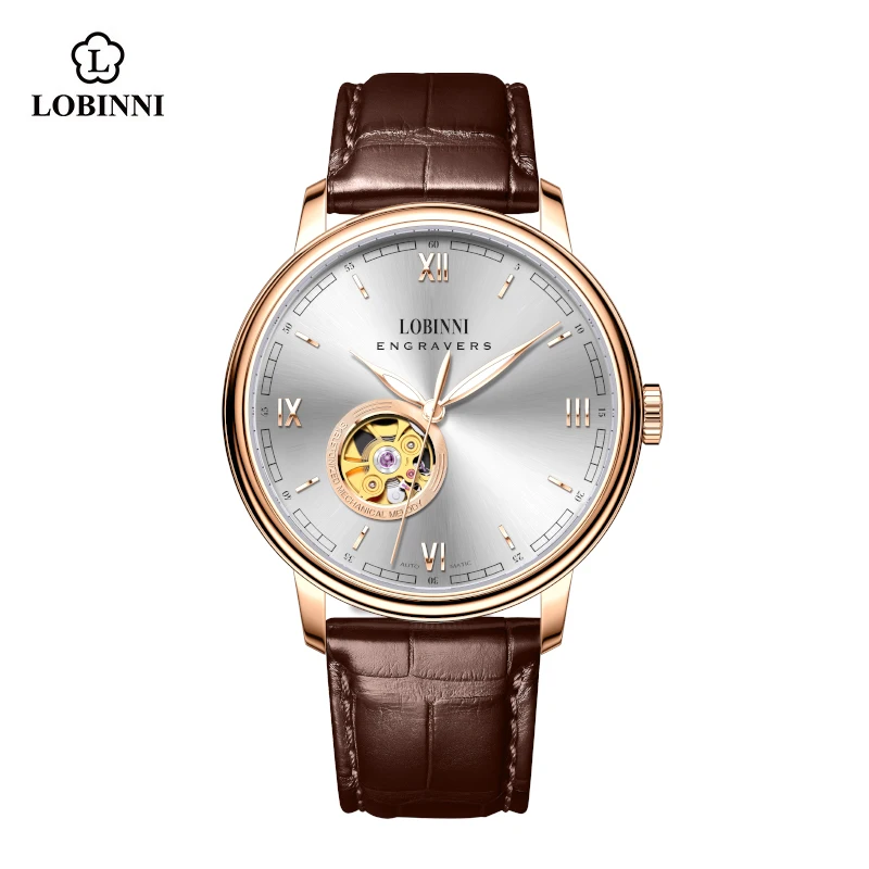 LOBINNI Men's 41mm Leather Mechanical Watch Skeleton Luminous 50ATM Waterproof ST16 Automatic Watches
LOBINNI Men's 41mm Leather Mechanical Watch Skeleton Luminous 50ATM Waterproof ST16 Automatic Watches