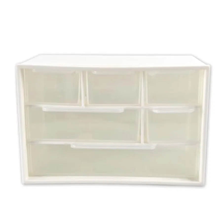 Mini Desk Drawer Organizer with 6 Clear Drawers - 7" x 3.9" x 4.7" Small Plastic Storage Box for Office, Classroom, Crafts, and
Mini Desk Drawer Organizer with 6 Clear Drawers - 7" x 3.9" x 4.7" Small Plastic Storage Box for Office, Classroom, Crafts, and