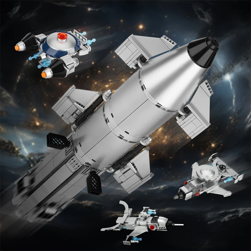 Новый yc140 933 шт. MOC Creativity 8IN1 аэрокосмическая ракета строительные блоки кирпичи сборка модель DIY игрушки для мальчиков подарочный набор
Новый yc140 933 шт. MOC Creativity 8IN1 аэрокосмическая ракета строительные блоки кирпичи сборка модель DIY игрушки для мальчиков подарочный набор