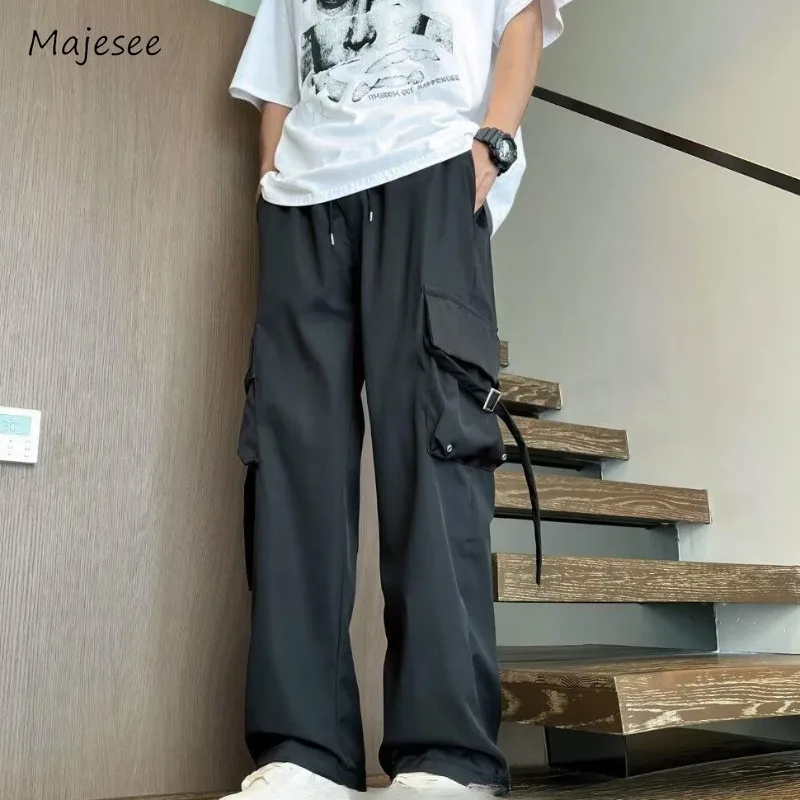 Pants Men Korean Style High Street Fashoin Pockets Straight Trousers Chic Streetwear Cozy Handsome Loose Casual Daily All-match
Pants Men Korean Style High Street Fashoin Pockets Straight Trousers Chic Streetwear Cozy Handsome Loose Casual Daily All-match
