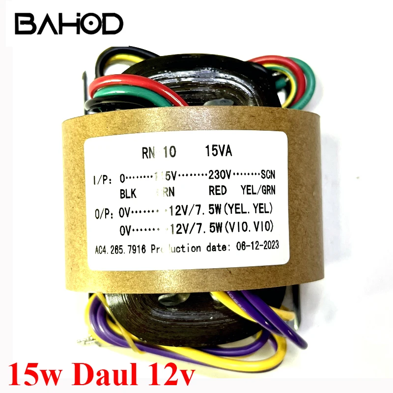 BAHOD 15 Вт двойной 12 В R тип силовой трансформатор для HIFI предусилитель ЦАП декодер усилитель аудио аксессуары
BAHOD 15 Вт двойной 12 В R тип силовой трансформатор для HIFI предусилитель ЦАП декодер усилитель аудио аксессуары