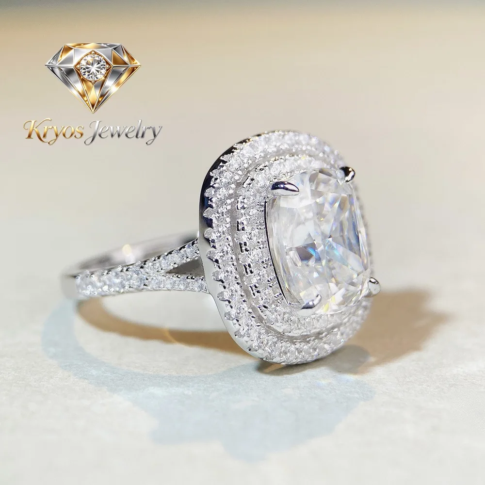 Kryos Jewelry Luxury 18K white gold solid platinum PT950 Women's pigeon egg 4 karat diamond ring
Kryos Jewelry Luxury 18K white gold solid platinum PT950 Women's pigeon egg 4 karat diamond ring