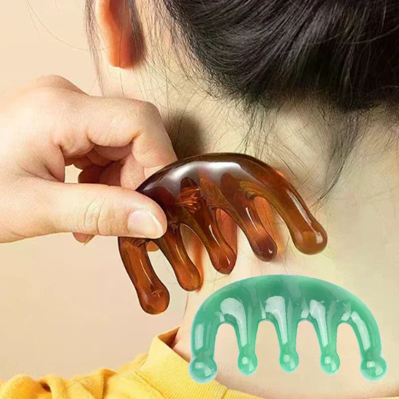 1PC Five Teeth Meridian Massage Comb Resin Big Teeth Head Acupoint Therapy Artifact Claws Decompression Portable Scalp Comb
1PC Five Teeth Meridian Massage Comb Resin Big Teeth Head Acupoint Therapy Artifact Claws Decompression Portable Scalp Comb