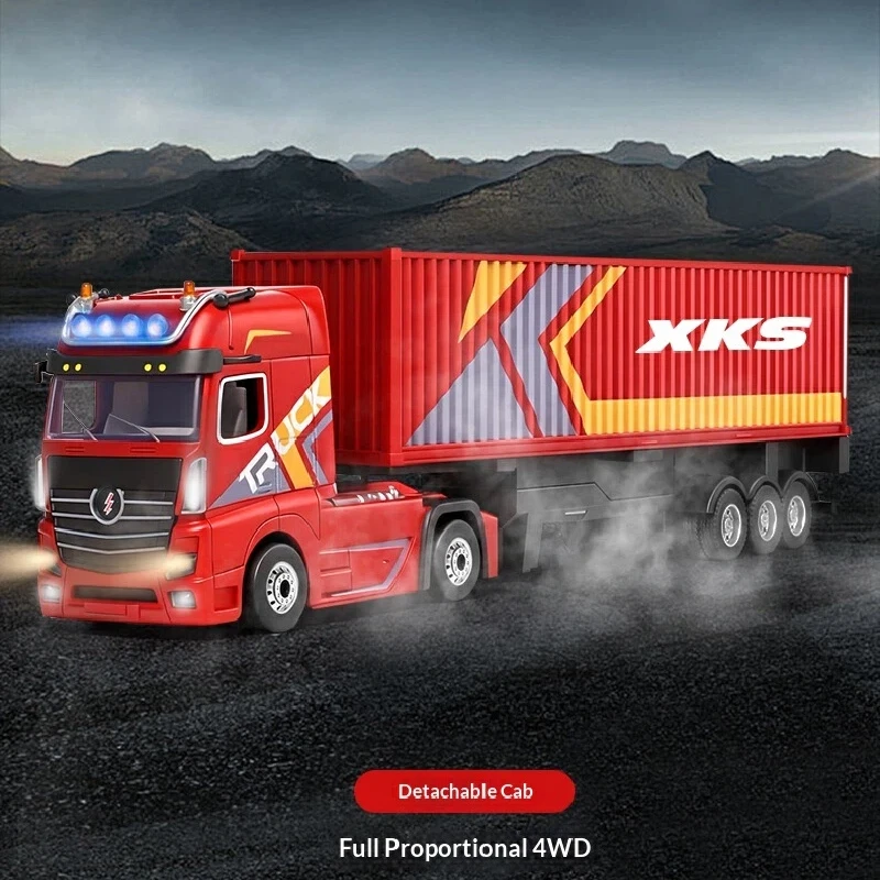 WLtoys 6408 1:64 RC Semi Truck with Container, 2.4G Remote Control Tractor Trailer Toy, Realistic Simulation Transporter Vehicle
WLtoys 6408 1:64 RC Semi Truck with Container, 2.4G Remote Control Tractor Trailer Toy, Realistic Simulation Transporter Vehicle
