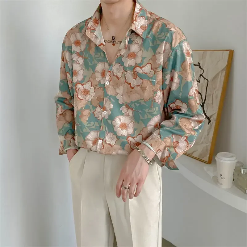 Streetwear Korean Printing Loose Turn-down Collar Man Long Sleeve Men Clothing Button Spring Summer Thin Shirts Tops XT277
Streetwear Korean Printing Loose Turn-down Collar Man Long Sleeve Men Clothing Button Spring Summer Thin Shirts Tops XT277