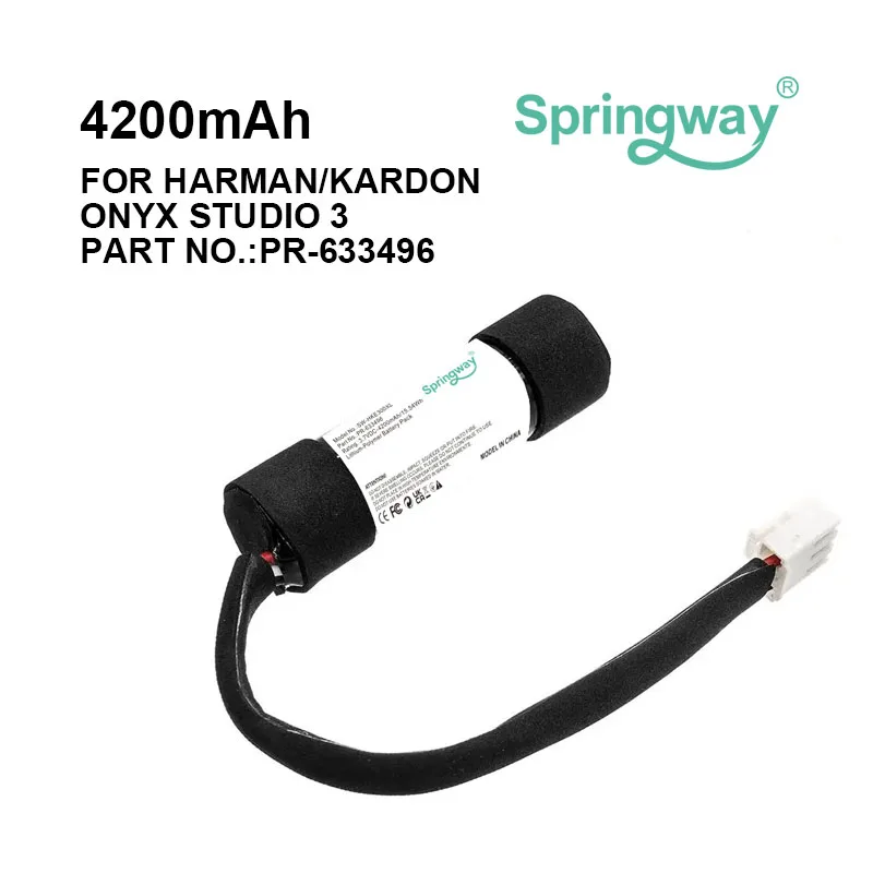 Speaker Battery for HARMAN/KARDON Onyx studio PR-633496 3 3.7V 4200mAh
Speaker Battery for HARMAN/KARDON Onyx studio PR-633496 3 3.7V 4200mAh