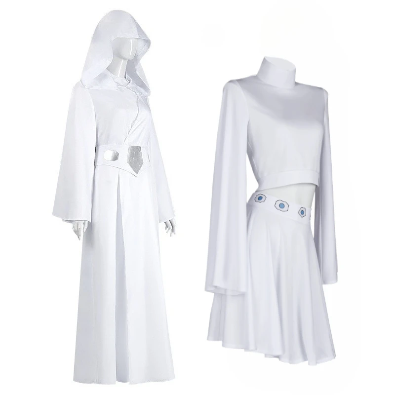 Leia Cosplay Costume Princess White Robe Dress Fancy Dress Up Party Clothes Women Battle Suit Halloween Carnival Outfits
Leia Cosplay Costume Princess White Robe Dress Fancy Dress Up Party Clothes Women Battle Suit Halloween Carnival Outfits