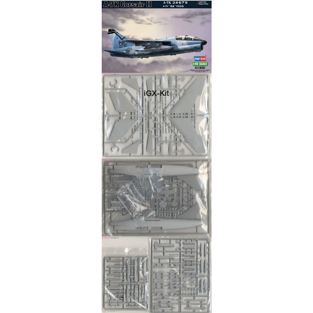 HobbyBoss 80347 1/48 Scale US A7 A7K A-7K Corsair II Attack Plane Aircraft Plastic Assembly Model Building Kit Toy
HobbyBoss 80347 1/48 Scale US A7 A7K A-7K Corsair II Attack Plane Aircraft Plastic Assembly Model Building Kit Toy