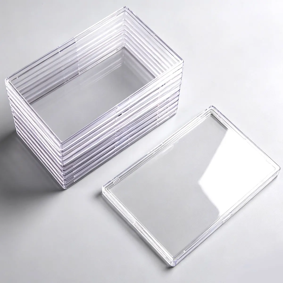 10Pcs Hard Acrylic Card Toploaders, Clear Rigid Protective Sleeves – Compatible with Baseball, TCG, MtG, Yu-Gi-Oh & Sports Cards – Durable Storage for Collectors ZSY
10Pcs Hard Acrylic Card Toploaders, Clear Rigid Protective Sleeves – Compatible with Baseball, TCG, MtG, Yu-Gi-Oh & Sports Cards – Durable Storage for Collectors ZSY