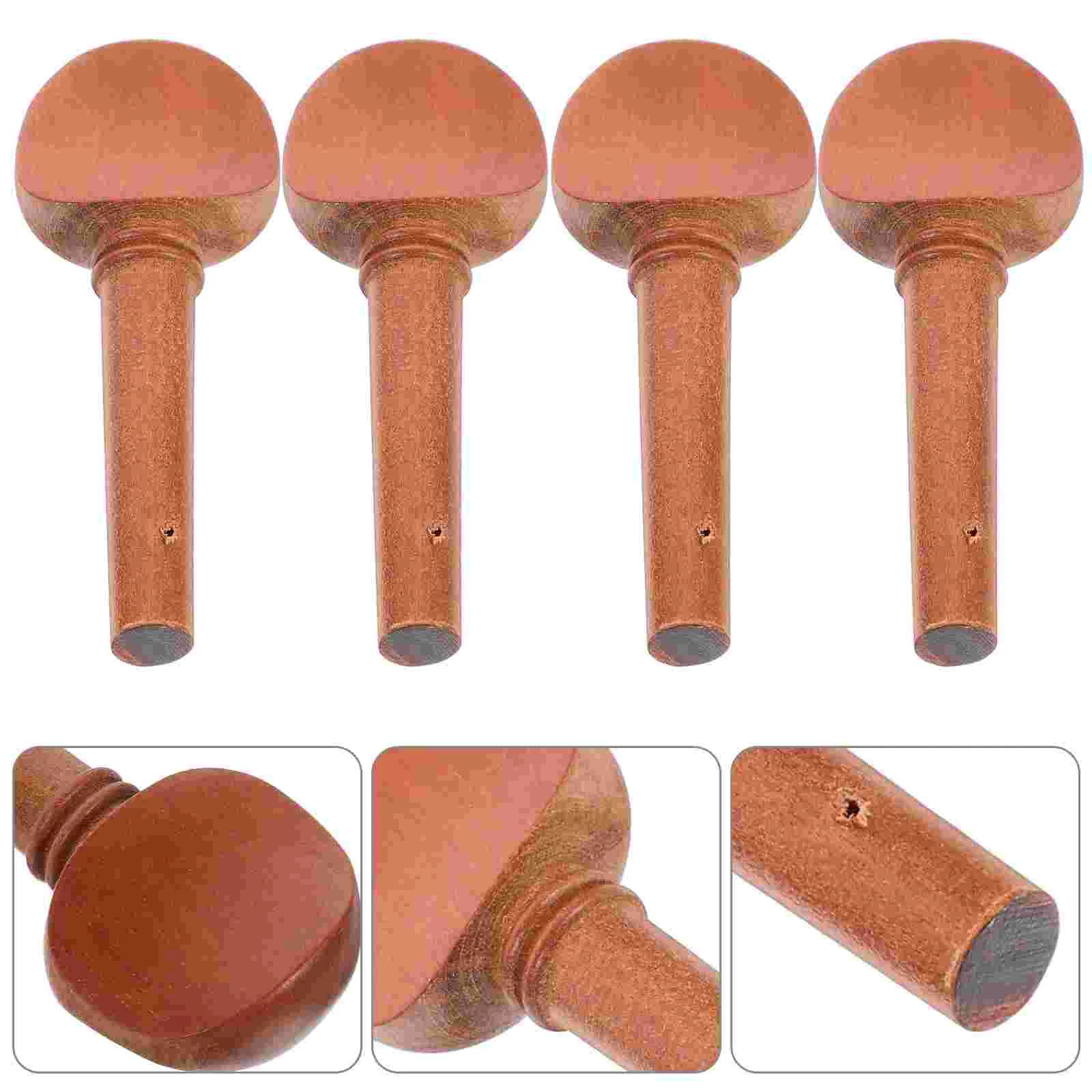 4 Pcs Violin Tuners Tuning Pegs Mechanical Turner Wood Crafts Light Brown Replacement Accessories Supplies Women's
4 Pcs Violin Tuners Tuning Pegs Mechanical Turner Wood Crafts Light Brown Replacement Accessories Supplies Women's