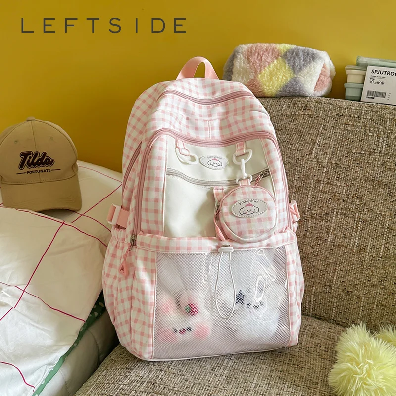 Women's Checkered Transparent Mesh Backpack Cute Casual Daily School Book Bag 2026 Girls New Fashion Kawaii Nylon Back Packs
Women's Checkered Transparent Mesh Backpack Cute Casual Daily School Book Bag 2026 Girls New Fashion Kawaii Nylon Back Packs