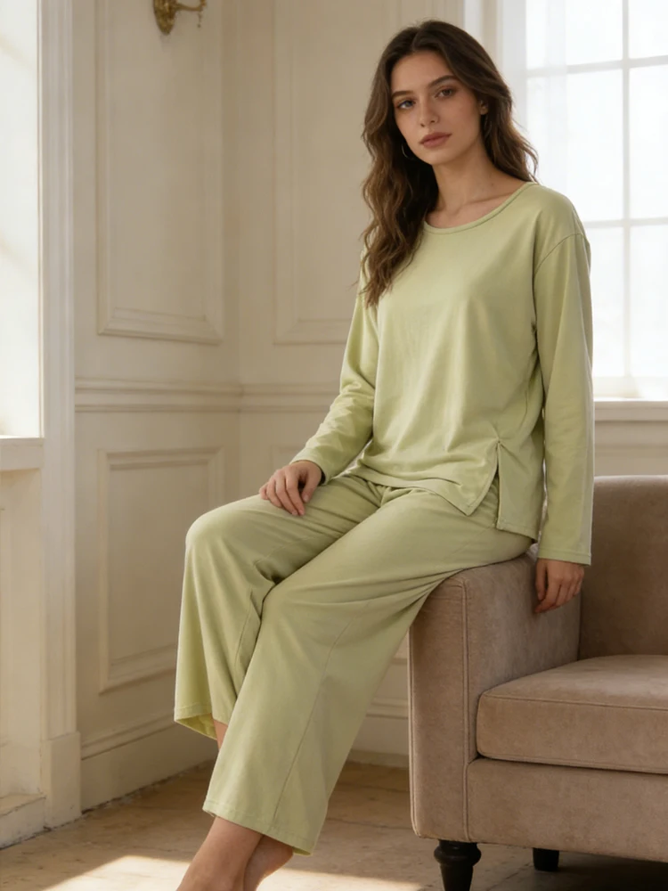 Осень/зима 2026, новая женская домашняя одежда, высококачественная дышащая, мягкая, приятная для кожи, повседневная женская домашняя одежда для отдыха и отдыха
Осень/зима 2026, новая женская домашняя одежда, высококачественная дышащая, мягкая, приятная для кожи, повседневная женская домашняя одежда для отдыха и отдыха