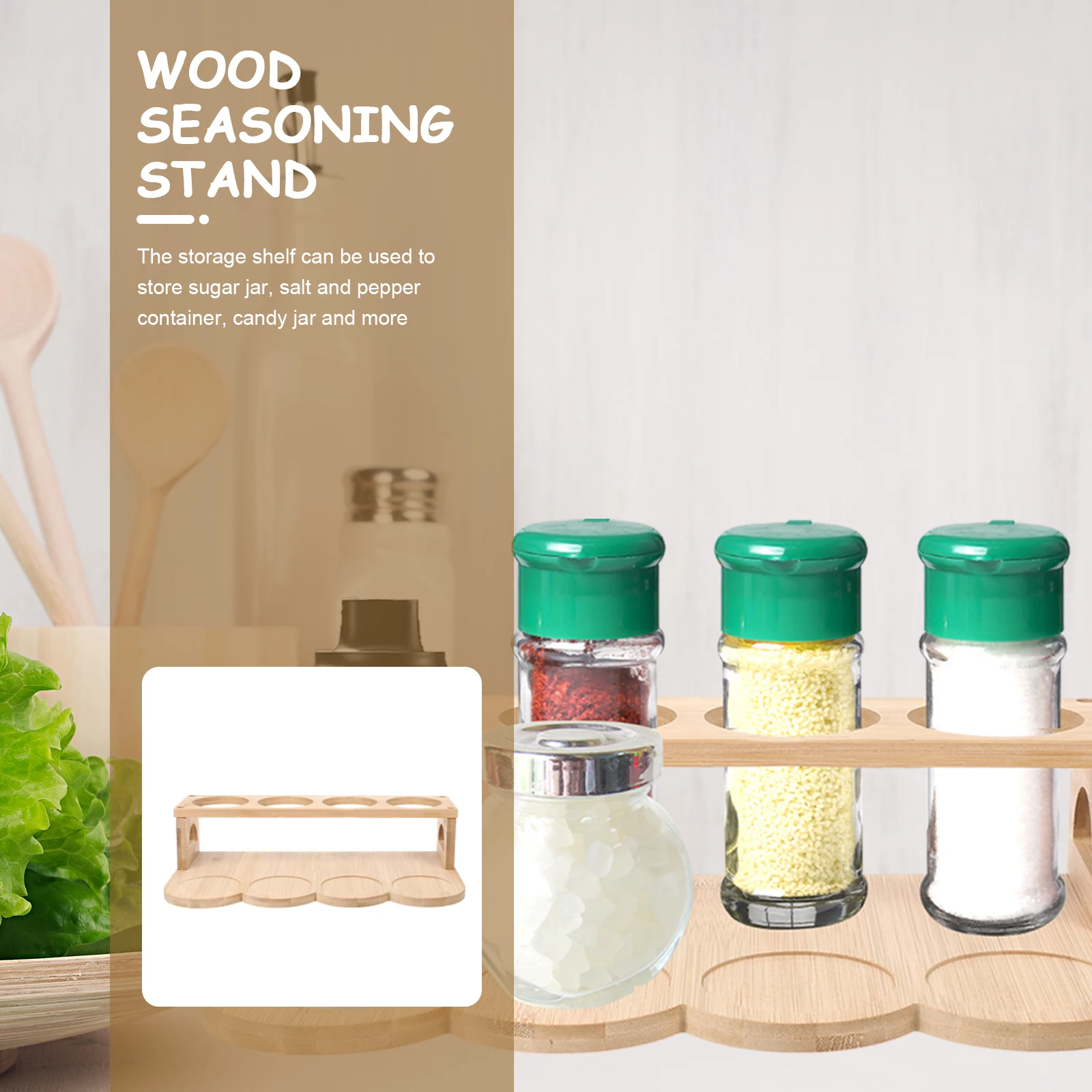 Wood Oil Bottle Rack Multi-Use Wooden Spice Jar Holder Seasoning Stand Kitchen Storage Organizer Wooden Spice Rack
Wood Oil Bottle Rack Multi-Use Wooden Spice Jar Holder Seasoning Stand Kitchen Storage Organizer Wooden Spice Rack
